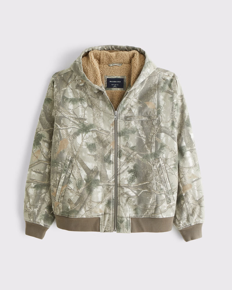 Unisex Camo Zipup Hoodie
