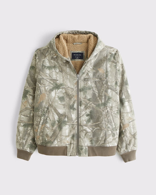 Unisex Camo Zipup Hoodie